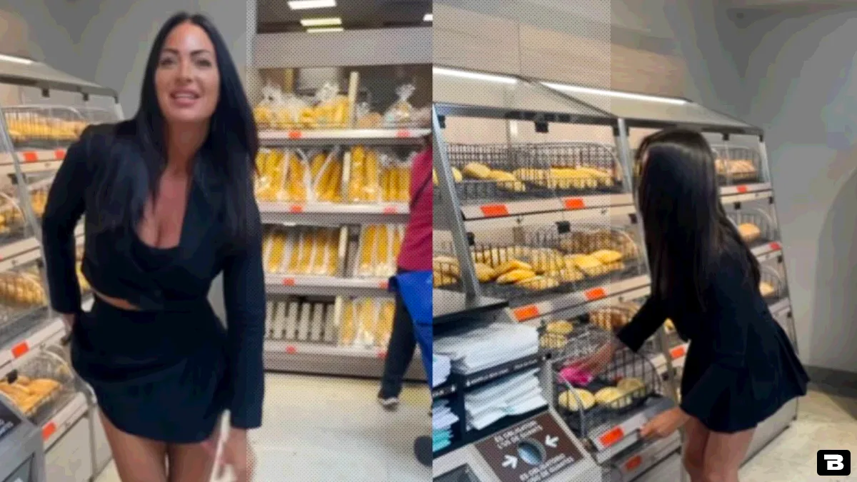 british woman removes underwear in supermarket