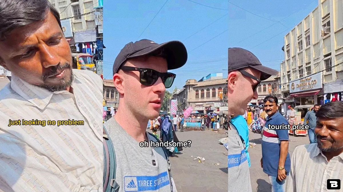 hyderabad street vendor speaks fluent french
