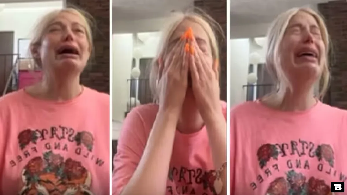 pregnant tv star live streams emotional breakdown