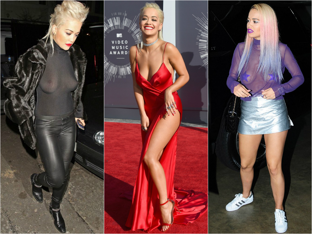 Braless Celebrities Rita Ora