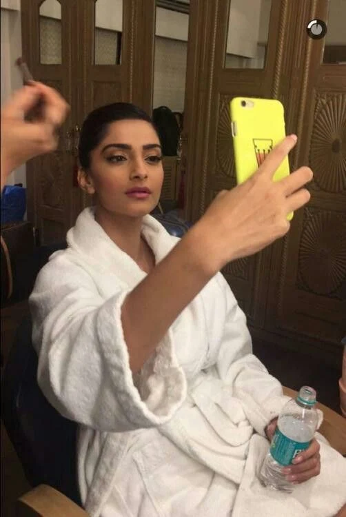 Sonam Kapoor bathrobe bollywood actress Sonam Kapoor bathrobe bollywood actress