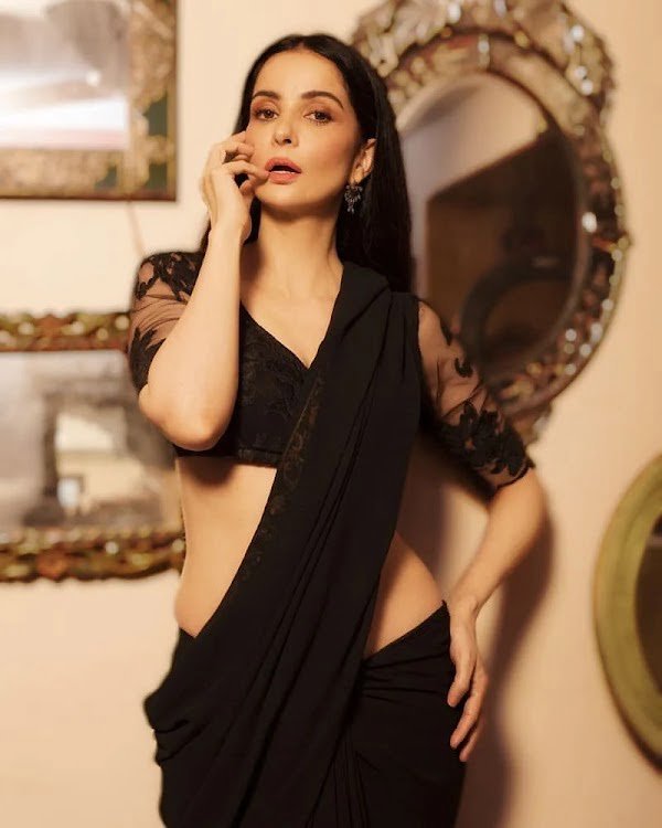 rukhsar rehman black saree tv actress