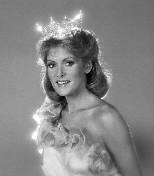 Maffett wearing a sparkly crown