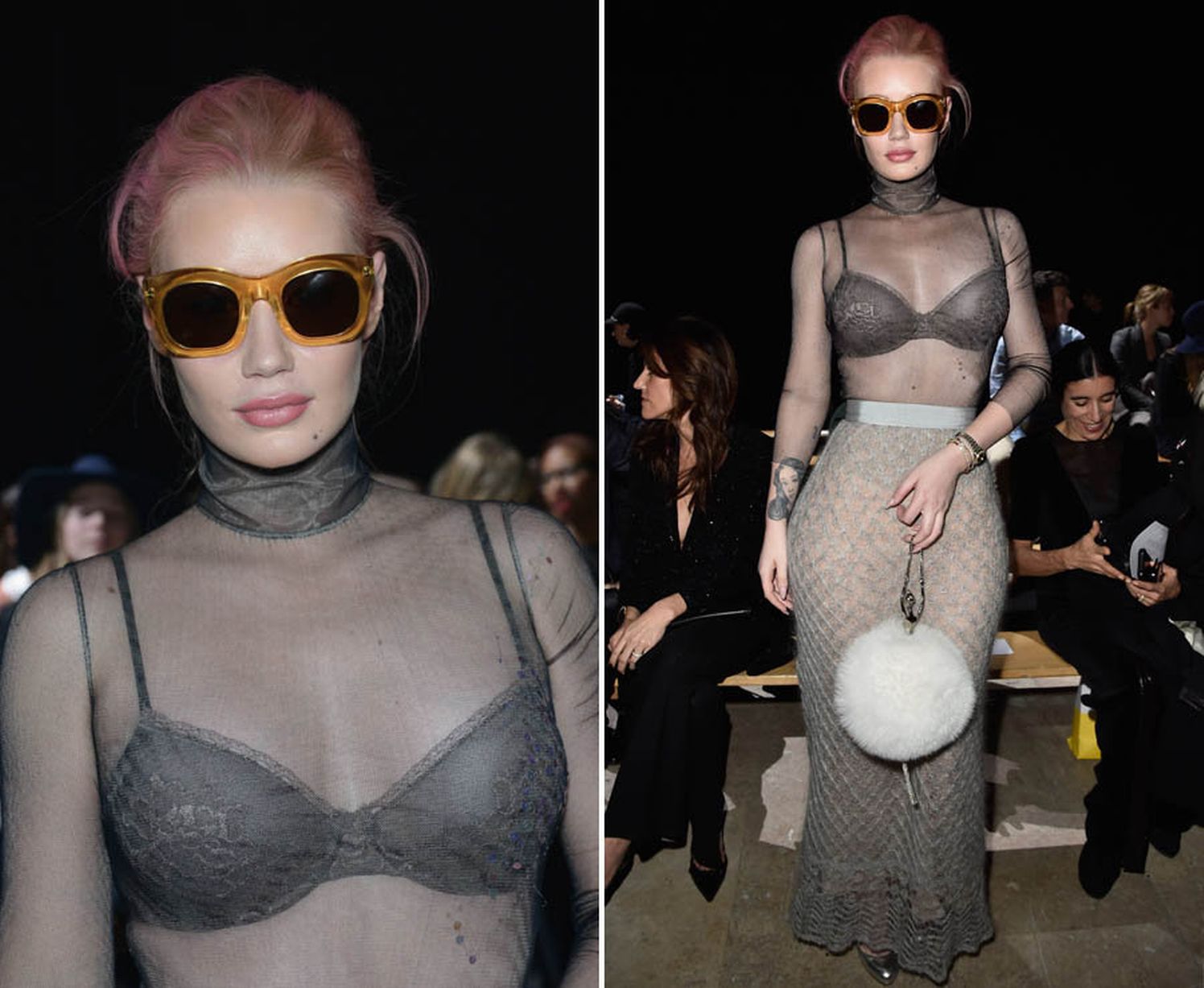 Iggy Azalea wearing her underwear as outerwear