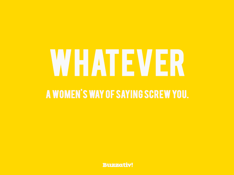whatever